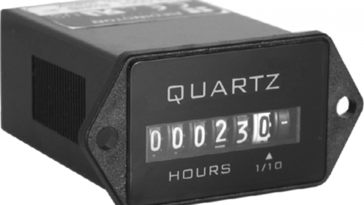 Einbau Betriebsstundenzähler Schaltimpuls oder Spannung, Stundenzähler  digital